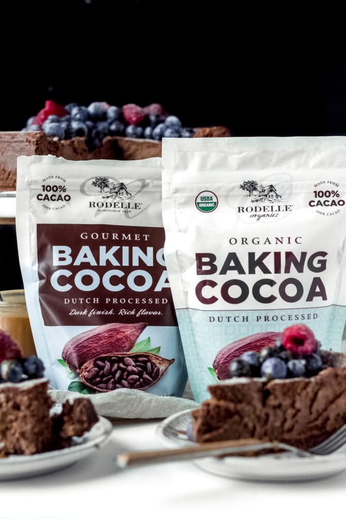 Rodelle gourmet baking cocoa and organic baking cocoa