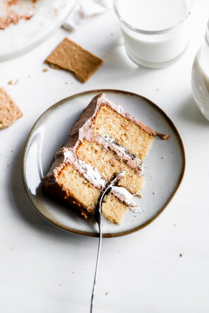 s'mores layer cake